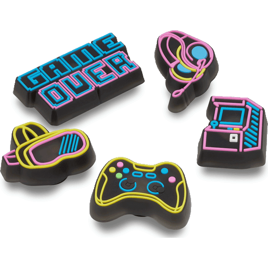 Lights Up Neon Gamer 5 Pack Jibbitz™ charms | Crocs Women / Men