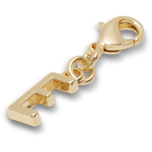 Gold Letter E Charm Jibbitz™ charms | Crocs Women / Men / Kids