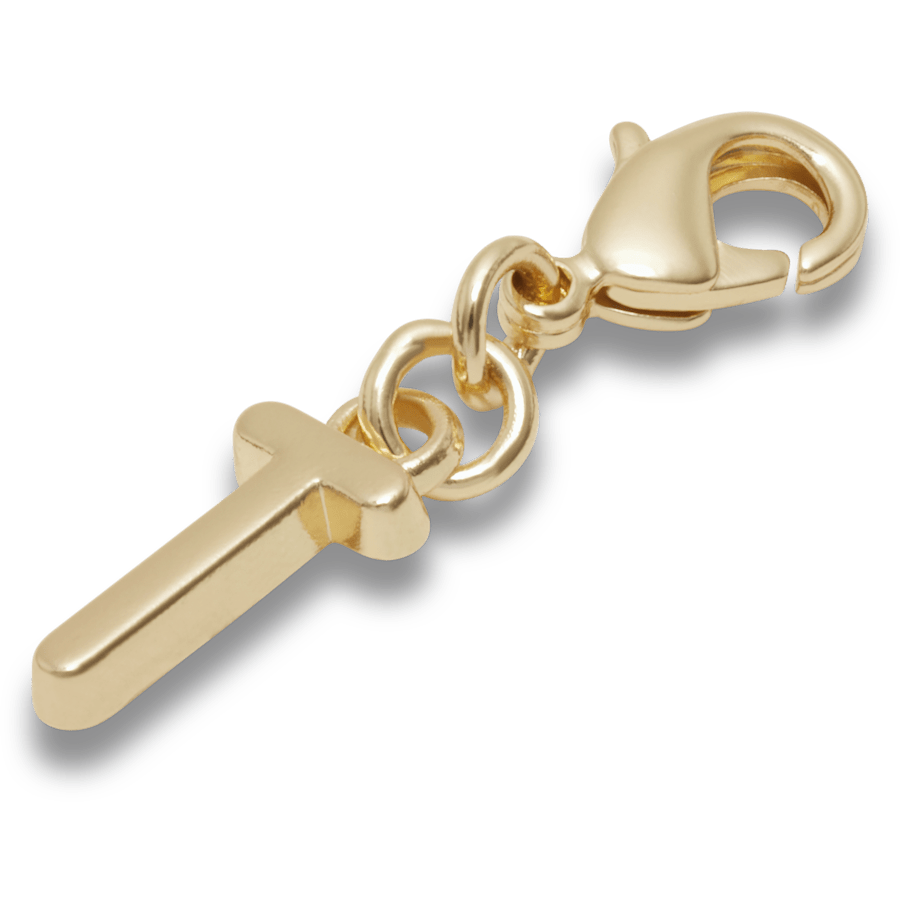 Gold Letter T Charm Jibbitz™ charms | Crocs Women / Men / Kids