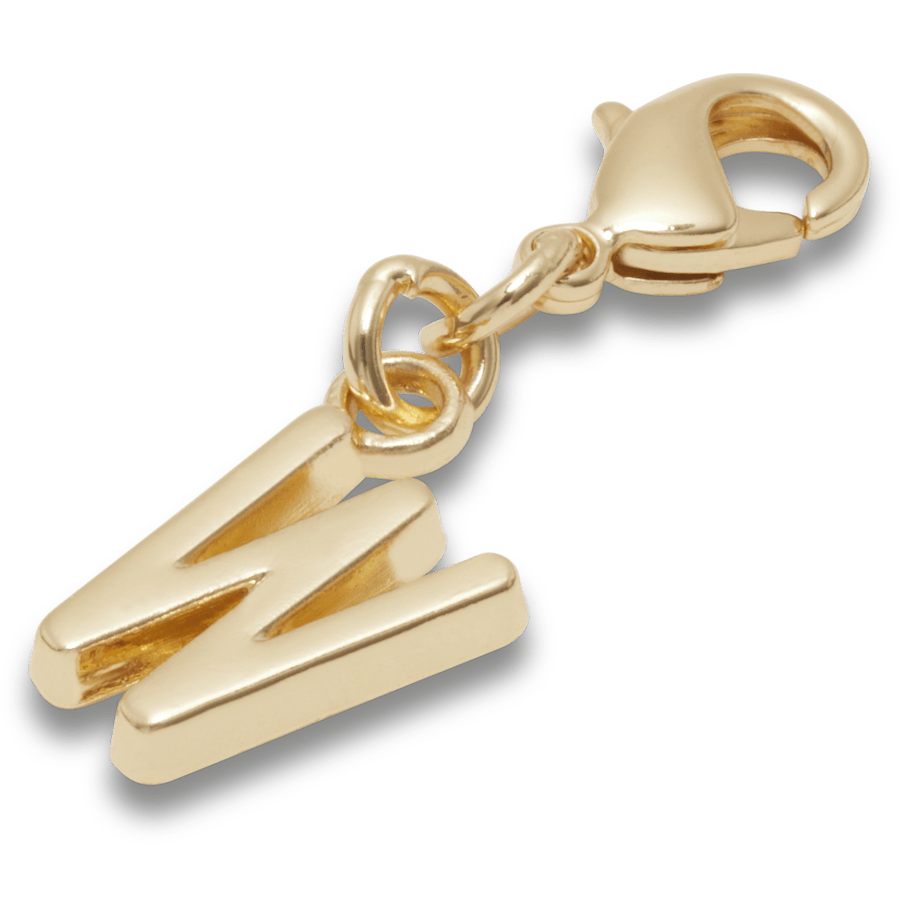 Gold Letter W Charm Jibbitz™ charms | Crocs Women / Men / Kids