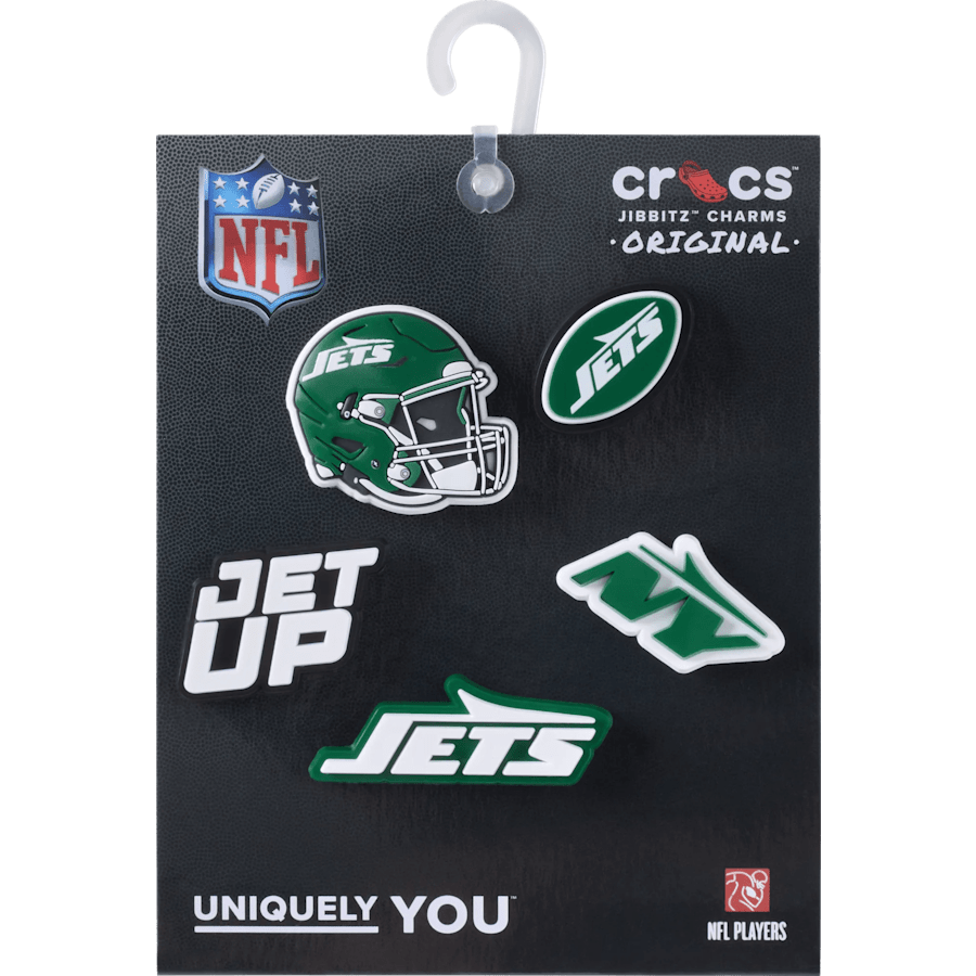 NFL New York Jets 5 Pack Jibbitz Shoe Charm | Crocs Women / Men