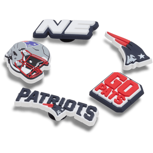 NFL New England Patriots 5 Pack Jibbitz Shoe Charm | Crocs Women / Men