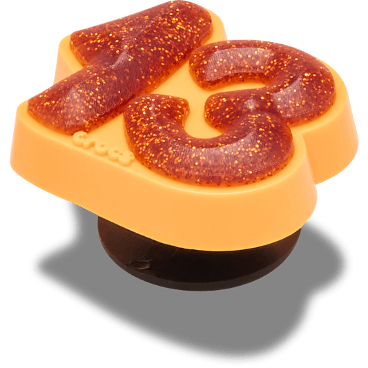 Orange Sparkly Number 13 Jibbitz™ charms | Crocs Women / Men