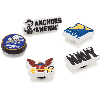 Armed Forces US Navy 5Pck Jibbitz Shoe Charm | Crocs Women / Men / Kids