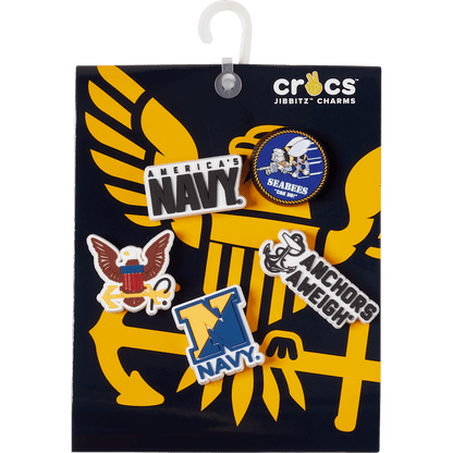 Armed Forces US Navy 5Pck Jibbitz Shoe Charm | Crocs Women / Men / Kids