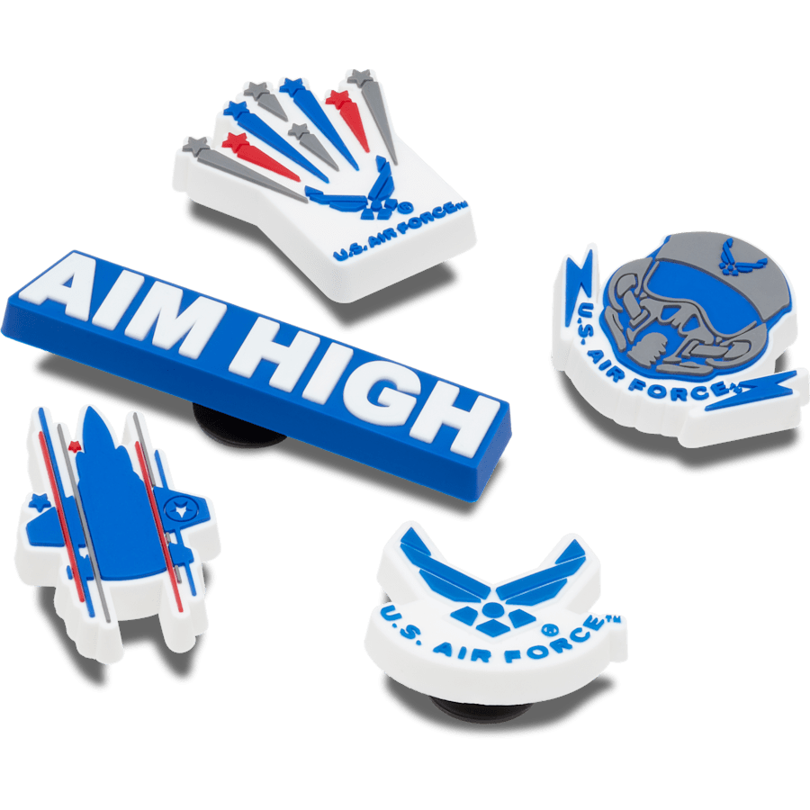 Armed Forces US Air Force 5Pck Jibbitz Shoe Charm | Crocs Women / Men / Kids