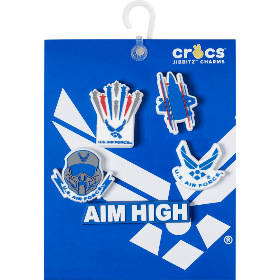 Armed Forces US Air Force 5Pck Jibbitz Shoe Charm | Crocs Women / Men / Kids