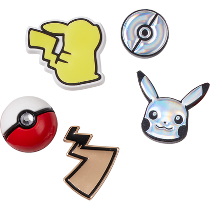 Elevated Pokemon 5 Pack Jibbitz Shoe Charm | Crocs Women / Men / Kids