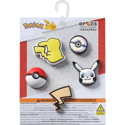 Elevated Pokemon 5 Pack Jibbitz Shoe Charm | Crocs Women / Men / Kids