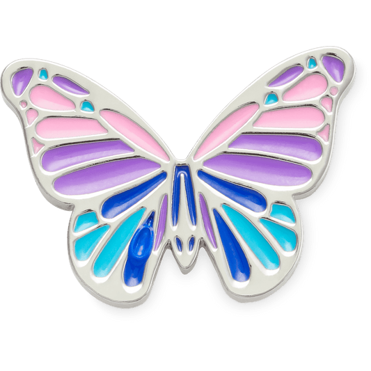 Multi Purple Butterfly Jibbitz Shoe Charm | Crocs Women / Men