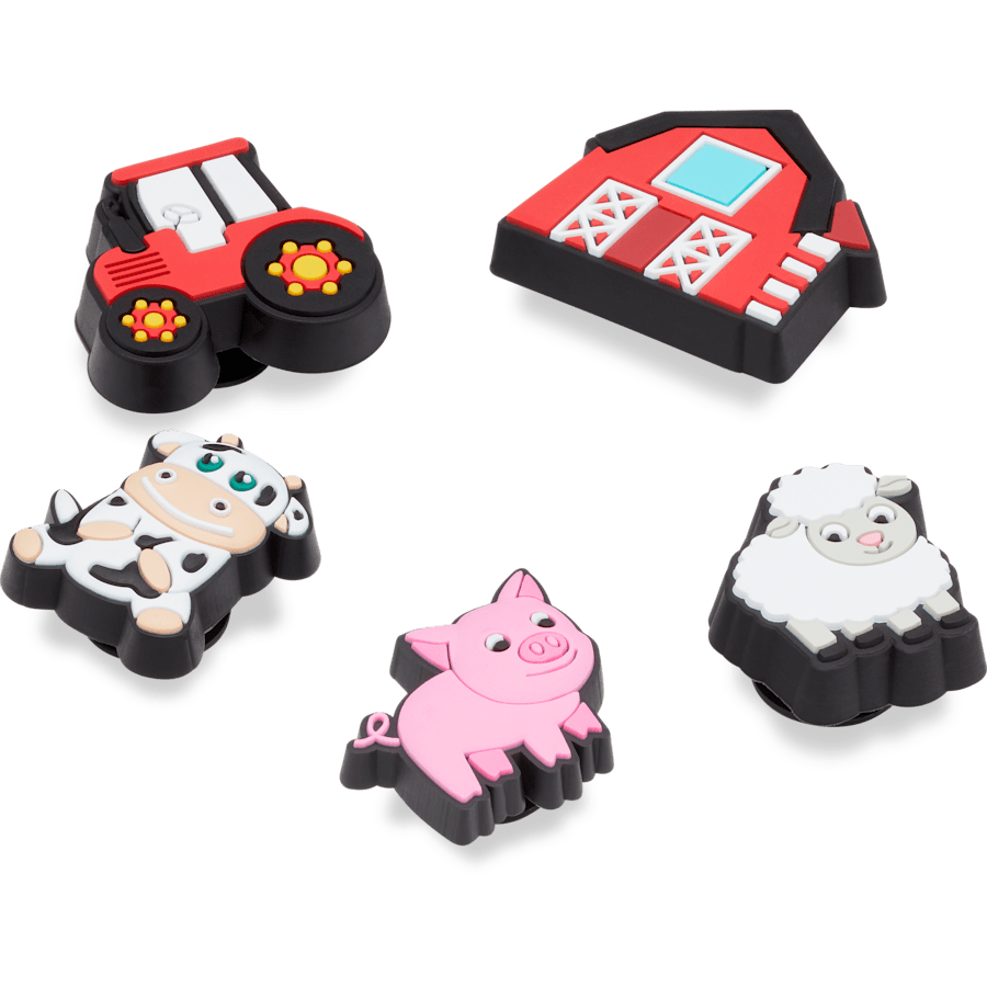 Cutesey Farm Animal 5 Pack Jibbitz Shoe Charm | Crocs Women / Men / Kids