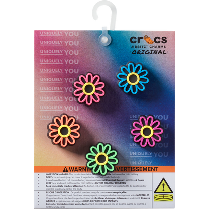 Lights Up Daisy 5 Pack Jibbitz Shoe Charm | Crocs Women / Men