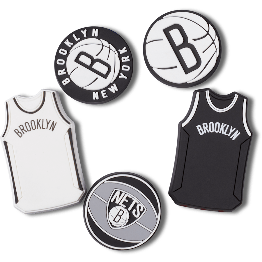 NBA Brooklyn Nets 5 Pack Jibbitz™ charms | Crocs Women / Men