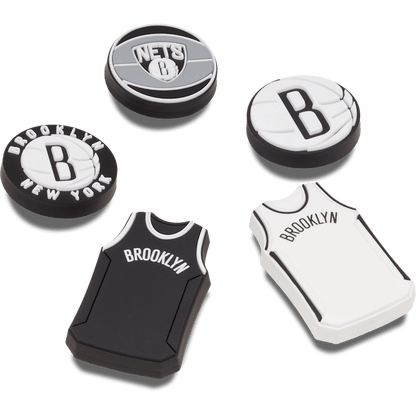 NBA Brooklyn Nets 5 Pack Jibbitz™ charms | Crocs Women / Men