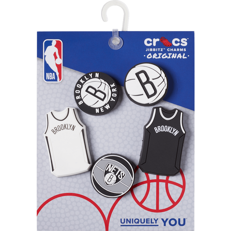 NBA Brooklyn Nets 5 Pack Jibbitz™ charms | Crocs Women / Men