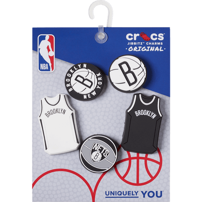 NBA Brooklyn Nets 5 Pack Jibbitz™ charms | Crocs Women / Men