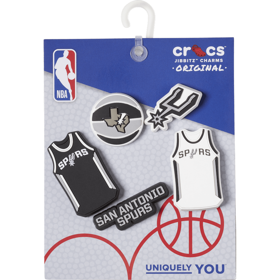 NBA San Antonio Spurs 5 Pack Jibbitz™ charms | Crocs Women / Men