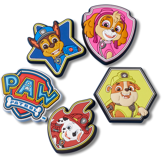 Paw Patrol 5 Pack Jibbitz™ charms | Crocs Women / Men / Kids