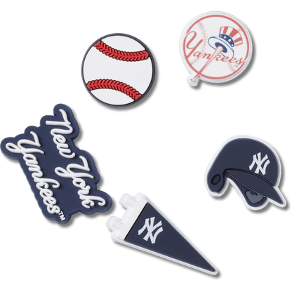 MLB New York Yankees 5 Pack Jibbitz™ charms | Crocs Women / Men / Kids