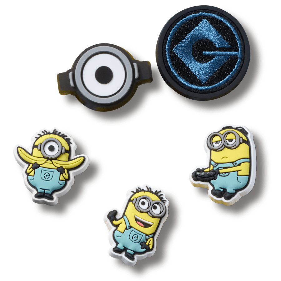 Minions 5 Pack Jibbitz™ charms | Crocs Women / Men / Kids