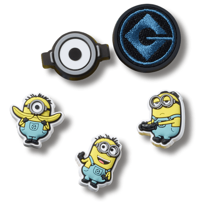 Minions 5 Pack Jibbitz™ charms | Crocs Women / Men / Kids