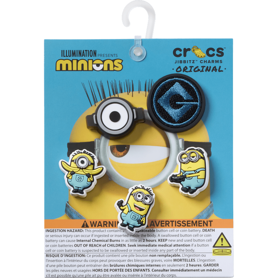 Minions 5 Pack Jibbitz™ charms | Crocs Women / Men / Kids