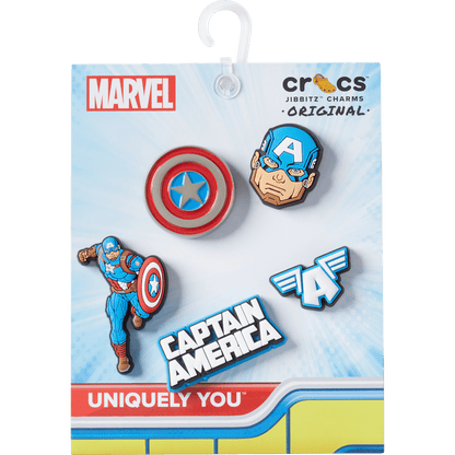 Captain America 5 Pack Jibbitz™ charms | Crocs Women / Men / Kids