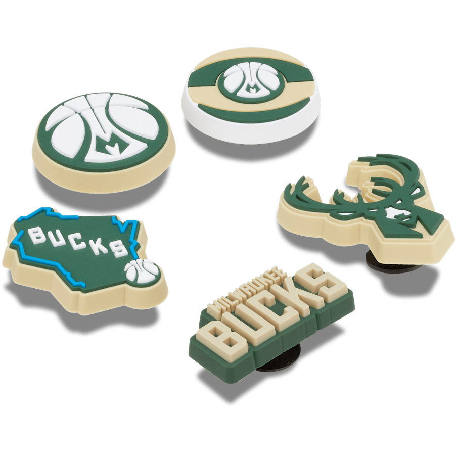 NBA Milwaukee Bucks 5 Pack Jibbitz™ charms | Crocs Women / Men