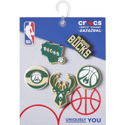 NBA Milwaukee Bucks 5 Pack Jibbitz™ charms | Crocs Women / Men