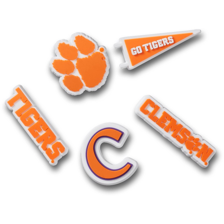 Clemson Univ 5 Pack Jibbitz™ charms | Crocs Women / Men / Kids