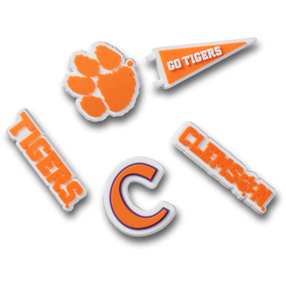 Clemson Univ 5 Pack Jibbitz™ charms | Crocs Women / Men / Kids