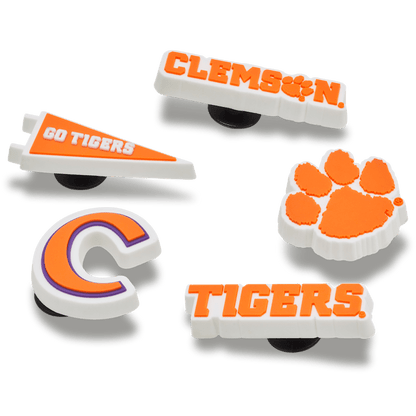 Clemson Univ 5 Pack Jibbitz™ charms | Crocs Women / Men / Kids