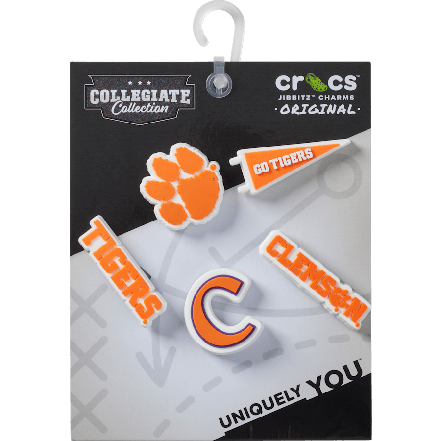 Clemson Univ 5 Pack Jibbitz™ charms | Crocs Women / Men / Kids