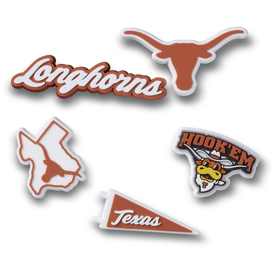 University of Texas 5 Pack Jibbitz™ charms | Crocs Women / Men / Kids