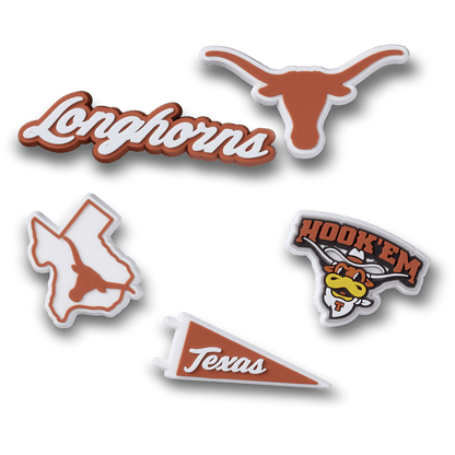 University of Texas 5 Pack Jibbitz™ charms | Crocs Women / Men / Kids