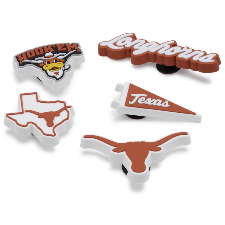 University of Texas 5 Pack Jibbitz™ charms | Crocs Women / Men / Kids