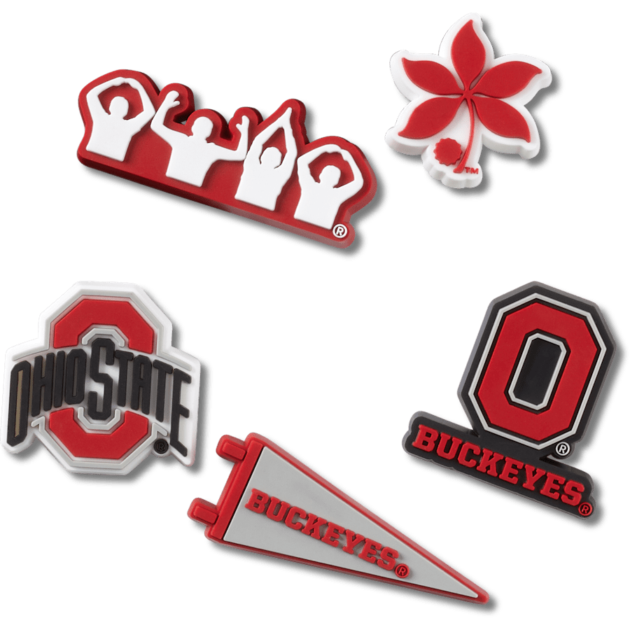 Ohio State University 5 Pack Jibbitz™ charms | Crocs Women / Men