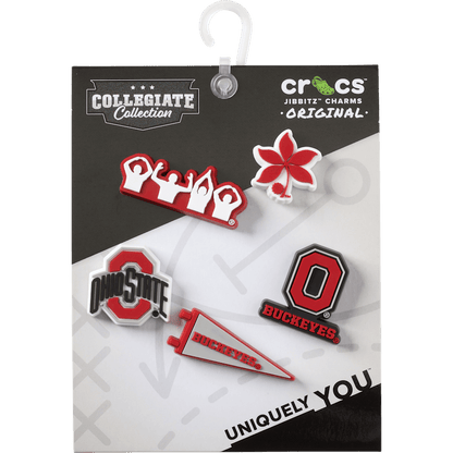 Ohio State University 5 Pack Jibbitz™ charms | Crocs Women / Men