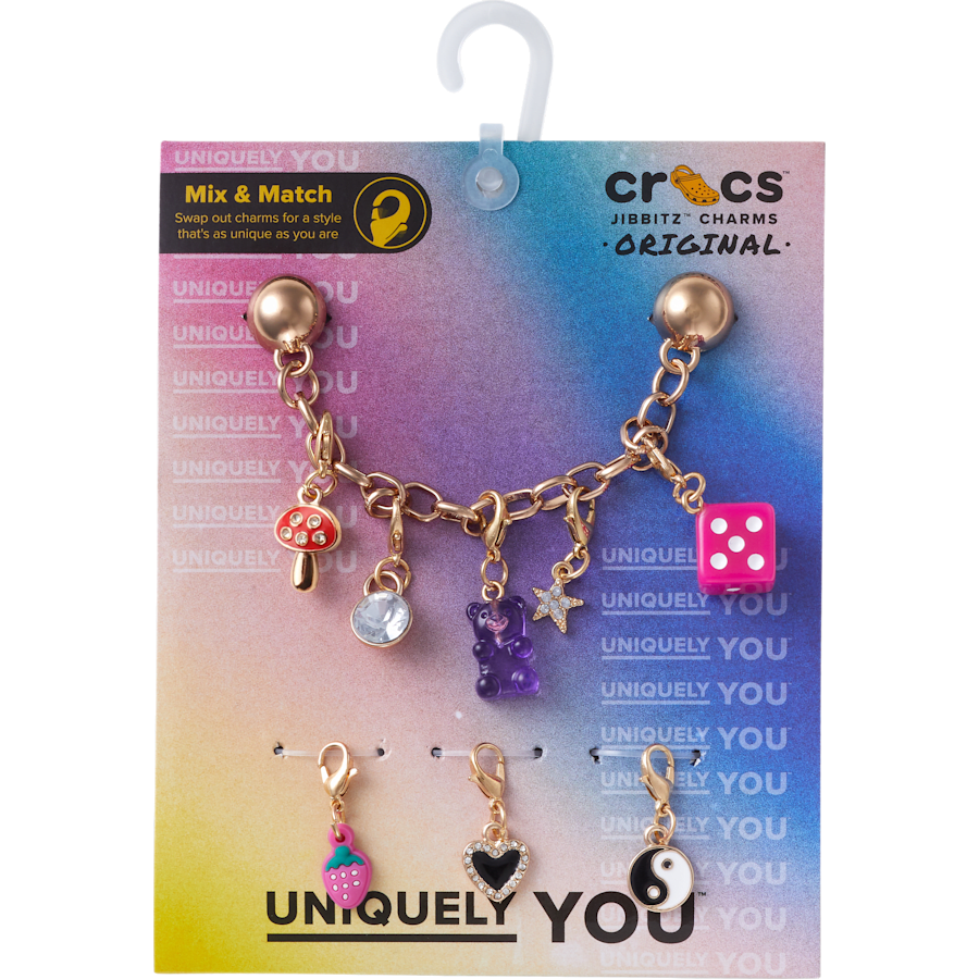 Custom Charm Chain 5 Pack Jibbitz™ charms | Crocs Women / Men / Kids