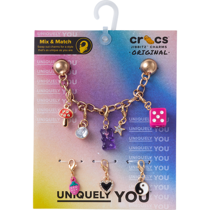 Custom Charm Chain 5 Pack Jibbitz™ charms | Crocs Women / Men / Kids