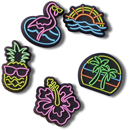 Lights Up Neon 5 Pack Jibbitz™ charms | Crocs Women / Men