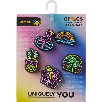 Lights Up Neon 5 Pack Jibbitz™ charms | Crocs Women / Men