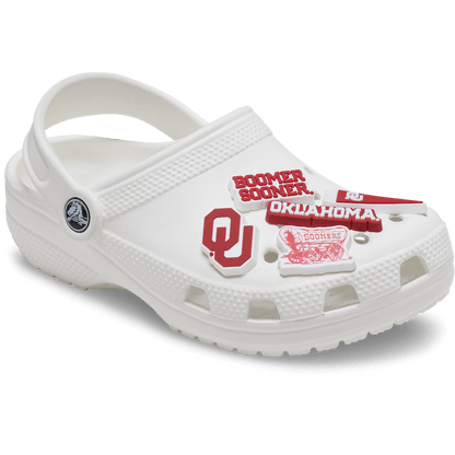Univ of Oklahoma 5 Pack Jibbitz™ charms | Crocs Women / Men / Kids