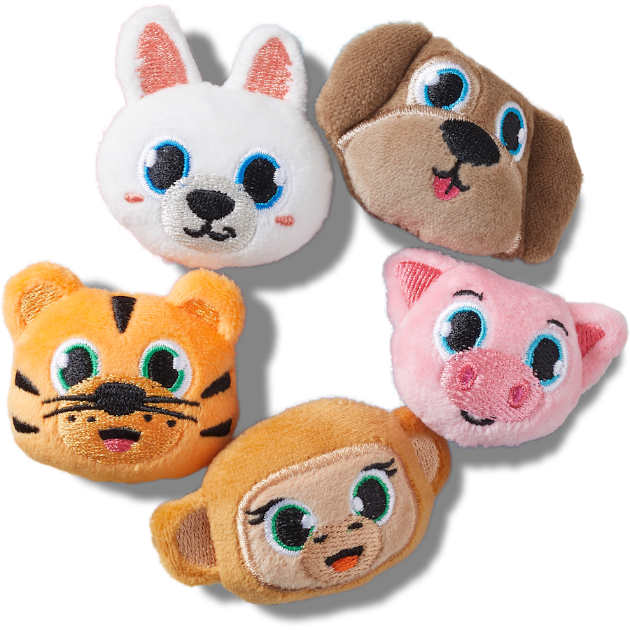 Fuzzy Animal 5 Pack Jibbitz™ charms | Crocs Women / Men