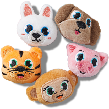 Fuzzy Animal 5 Pack Jibbitz™ charms | Crocs Women / Men