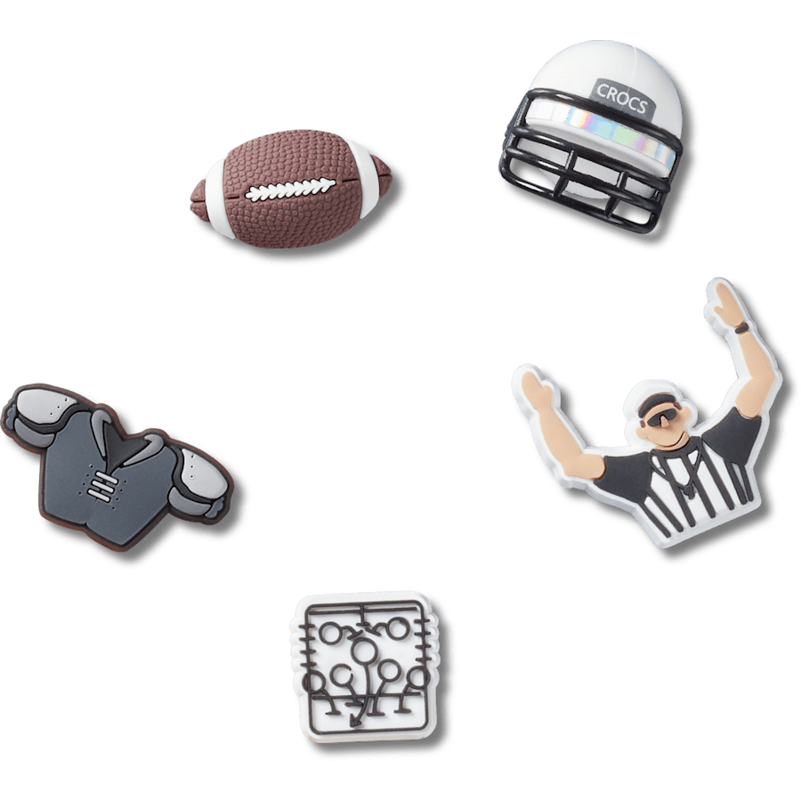Football Team 5 Pack Jibbitz™ charms | Crocs Women / Men