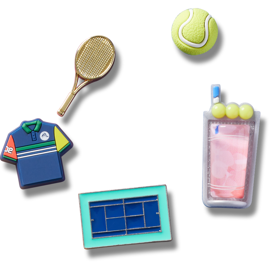Day at The Tennis Court 5 Pack Jibbitz™ charms | Crocs Women / Men