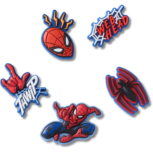 Spiderman 5 Pack Jibbitz™ charms | Crocs Women / Men / Kids