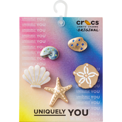 Gold Seashell 5 Pack Jibbitz™ charms | Crocs Women / Men