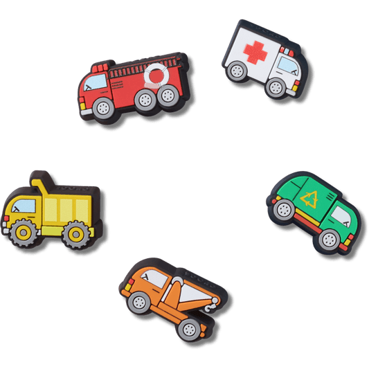 Tiny Work Trucks 5 Pack Jibbitz™ charms | Crocs Women / Men